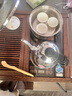 金灶（KAMJOVE）鸡翅木实木茶具套装烧水壶茶具茶盘套装茶台烧水壶一体式 K-185 搭配H-K9茶炉+茶具+茶渣桶 实拍图