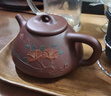 尊壶 宜兴紫砂壶石瓢茶壶手工茶具套装泥绘礼品礼盒装泡茶器大小号 大号蝶恋花 一壶四杯礼盒装 375ml 实拍图