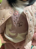 戴维贝拉（DAVE＆BELLA）小童毛衣男童上衣雪尼尔半边绒女童衣服儿童针织衫春秋宝宝套头衫 浅粉色 100 cm（建议身高90-100cm） 实拍图