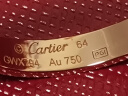 卡地亚（Cartier）戒指男女同款3.6毫米宽LOVE结婚婚戒情侣对戒 生日礼物送女友老婆 B4085200 18K玫瑰金色 60 实拍图