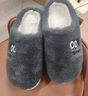 安尚芬新款棉拖鞋男士秋冬季简约居家居软底室内外穿防滑半包跟拖女士 灰色 40-41 实拍图