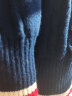 北极绒男童毛衣外套秋冬儿童针织开衫加绒加厚拉链衫半高领新款中大童 藏青(加绒款) 170cm 晒单实拍图