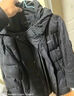 雪中飞秋冬新款时尚休闲舒适廓形男士“H”版型印花立领连帽羽绒服男 黑色|8056 3XL 190/108A 实拍图