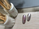 蜜糖小姐树莓红脚指甲油胶2025新款双色车厘子红爆闪亮片脚趾甲美甲店专用 万能晶石猫眼+镜面银+玉脂奶咖 18~30g 实拍图