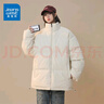 真维斯（JEANSWEST）棉服女2025新款冬季新款宽松立领加厚保暖情侣面包服棉袄外套女生 米杏色 纯色 M 实拍图