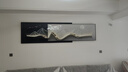 墨派（Mopai）现代轻奢客厅沙发背景墙装饰画2025新款叠加画极简高级感挂画 背有靠山 240x65(适合3.5米沙发)镶钻画 实拍图