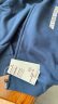 无印良品 MUJI 男女通用 紧密编织毛圈 拉链连帽衫 休闲外套 无性别 卫衣 烟熏蓝色 XXS-XS(150/72A) 晒单实拍图