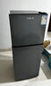 骆驼智能双门冰箱家用小型中型二门冷冻冷藏迷你宿舍出租房一级节能省电全系配果蔬盒 星空灰118升 【加厚节能款+高110CM】 十年联保 实拍图