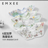 嫚熙（EMXEE）婴儿口水巾宝宝纱布围嘴纯棉薄款围兜可旋转按扣【礼盒装 3条】 假日海滩+甜心兔+蔬果晴空 实拍图