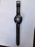 中沃适配华为手表表带watch4pro/gt5/gt4/watch3/gt3pro/buds原款真皮运动氟橡胶钛金属表带 黑色【原款时尚款真皮表带】46/48MM表盘 适用46/48mm表盘 实拍图