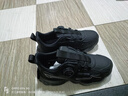 鸿星童品牌断码童鞋男2025新款儿童网面皮面老爹鞋中大童男孩旋转运动鞋 黑色皮面 37 实拍图