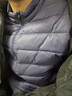 雪中飞秋冬新款情侣立领轻薄羽绒服休闲短款鸭绒保暖羽绒服 梦幻灰|8051 4XL 195/112A 实拍图