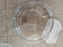 格娜斯学生泡面碗玻璃双耳透明玻璃碗带盖微波炉碗耐热汤碗面碗沙拉碗1L 晒单实拍图