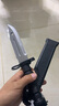 95式直刀高硬度一体龙骨户外战术防身野外排障多功能高硬度刀具 九五油封升级版（有编号） 30cm大于60°【赠战术尼龙刀套】 实拍图