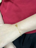 中国黄金（CHINA GOLD）18k黄金环环相扣手链女双环转运珠手饰七夕情人节生日礼物送女友 【京速达】18K黄金/环环相扣手链 实拍图