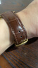 天梭表带1853力洛克原装款皮带真皮手表带T006/T41男女T063俊雅19 TS棕色棕线+金色蝴蝶扣 20毫米【表带接口宽度】 实拍图