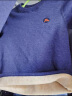 MQD童装保暖内衣套装男童加绒加厚冬季儿童男孩保暖衣学生北京蓝150 实拍图