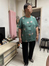 俞兆林中老年女装妈妈装薄款套装女短袖开衫奶奶装夏装衣服新款 浅绿色上衣+黑色长裤 5XL (建议150-165斤) 实拍图