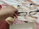 蔡司（ZEISS）镜片近视眼镜框男半框防蓝光辐射可配带散光度数眼睛女钛合金镜架 升级钛材 黑银 配colorein镜片1.74极薄 0-1200 实拍图