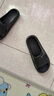 洁丽雅防臭拖鞋男士夏季2025新款居家室内浴室洗澡eva家用防滑凉拖鞋女 黑色 【无甲醛致癌物】 42-43 适合41-42码 实拍图