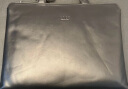 ELLE HOMME男士公文包 时尚真皮手提包 休闲商务电脑包牛皮男包262510黑色 实拍图