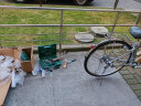 丸石自行车日本无链条轴传动轻快内变速铝合金城市通勤轻便男女款单车 27寸银色 晒单实拍图