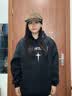 至涛卫衣男连帽秋冬款男宽松休闲美式潮牌加绒帽衫上衣服男装外套情侣 Q-R163黑色 XL 实拍图