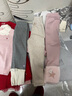 戴维贝拉（DAVE＆BELLA）加绒打底裤儿童休闲裤小女孩裤子保暖女童长裤洋气宝宝秋冬小童 灰粉色 110 cm（建议身高100-110cm） 实拍图