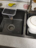 卫达斯厨房水槽双槽 纳米不锈钢洗菜盆一体盆 厨房水池盆洗菜池洗碗槽 C套餐-水槽+黑色抽拉龙头 双槽-75*40cm 实拍图