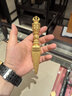 梦金园 黄金手镯 祈祥古法足金素圈金镯子手环女 【空心】58圈口约8.68g 实拍图