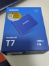 三星（SAMSUNG） 2TB Type-c USB 3.2 移动固态硬盘（PSSD） T7 蓝色 NVMe传输速度1050MB/s 手机直连笔记本外接 实拍图