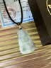 龍徽珠宝天然翡翠吊坠玉观音男士款糯种飘花玉佩项链生日礼物 实拍图