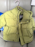 左西男童红色羽绒服冬季2025新款儿童三防加厚保暖外套潮 果绿色 130 实拍图