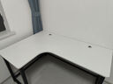 久丞家具转角电脑桌学生家用书桌双人书架一体组合桌卧室拐角L型电竞桌子 【加厚16mm桌面】白色左转角 140x100x74cm 实拍图