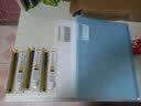 得力（deli） 分页文件夹插页袋A4资料册合同文件收纳办公用品产检孕检学生卷子试卷收纳袋学习文具 蓝白60页（2本装） 实拍图