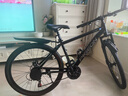 飞鸽（FLYING PIGEON）山地自行车成人男女变速山地车青少年中小学生车越野户外骑行单车 【高碳钢】G8002代-辐条轮-黑色 26寸轮组（适合160-180cm） 21速入门版 实拍图