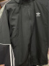 adidas宽松梭织运动夹克外套男装春季阿迪达斯官方三叶草 黑色/白 M 晒单实拍图