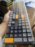 爱国者（aigo）A108有线/2.4G无线双模 客制化游戏办公机械键盘 全键无冲 热插拔 可充电 橙C美式 黄轴 实拍图