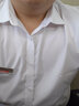 席臣夏季大码短袖衬衫男加肥大号商务休闲免烫宽松竹纤维弹力正装衬衣 白色 5XL 46 推荐（220-240斤） 实拍图