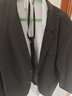 唐号垫肩西服外套男学院风春秋季痞帅学生高级感小西装DK制服套装班服 三件套/西服+白长衬衫+领带 5XL 实拍图