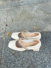 百思图（BASTO）24春商场新款法式超软羊皮玛丽珍女软底小皮鞋单鞋KA235AQ4 米白色 37 晒单实拍图