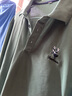 皮尔卡丹（pierre cardin）【5万+已加购】高端长袖t恤男士中年商务休闲上衣宽松翻领polo 衫 6618薄荷绿【冰凉透气不起球】 XL 175建议130-150斤 实拍图