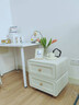 床头柜 家用卧室小型床头柜钢制创意简易多层抽屉收纳柜子 二斗白色高48*宽30*深40cm 实拍图