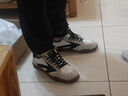 马登箭头德训鞋子男夏秋透气平底休闲板鞋复古阿甘小白鞋网面运动鞋 米白色 44 男码-偏大一码 实拍图