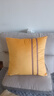 爱枕亿 水晶绒抱枕简约纯色时尚靠枕柔软毛绒沙发大码靠垫床头抱枕靠垫 姜黄色 50cm*50cm含芯(套子+芯子) 实拍图