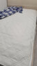 水星家纺全棉面料床护垫抗菌防螨透气吸湿保护垫 1.2米床 白 实拍图