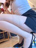 JOHUAN性感丝袜女情趣8D油亮丝滑超薄花边长筒袜马油袜防滑大腿袜油光 （肤色）油亮防下滑 1双 均码 （建议80-120斤） 实拍图
