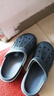 回力洞洞拖鞋休闲室内户外轻便透气不易滑包头沙滩鞋HL03271蓝灰39码 实拍图