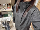 望了型特大码连帽夹克外套男加肥加大春秋款胖子超大号褂子宽松冲锋上衣 黑色 5XL 建议(200-220)斤 实拍图
