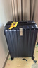 汉客行李箱男拉杆箱女大容量双层拉链密码旅行箱26英寸蓝 81升巨能装 实拍图